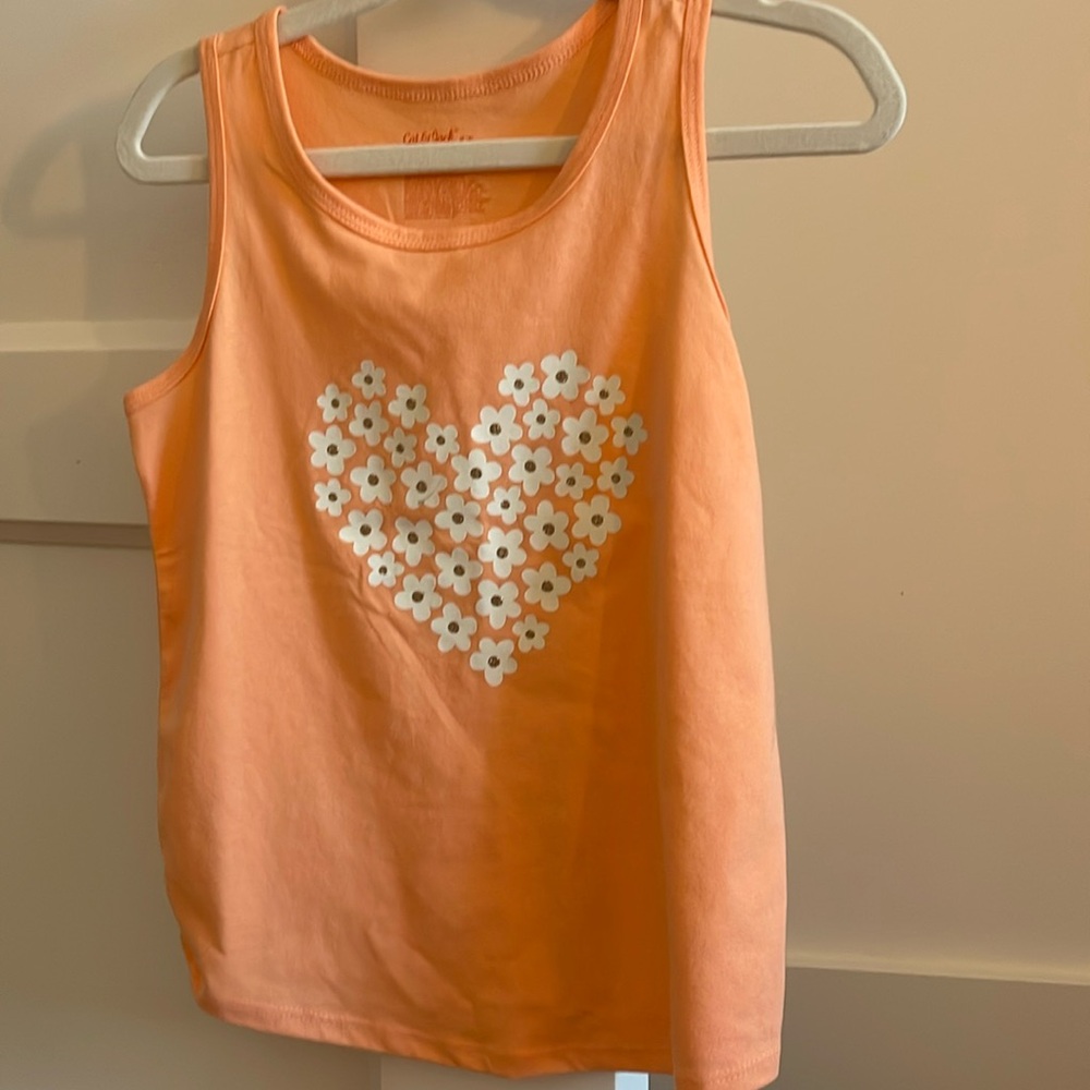 Girls heart tank top